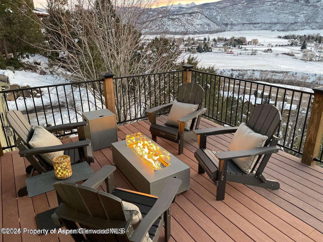 587 Hillcrest Drive Basalt, CO 81621 - Photo 26 of 57 Upper deck fire pit