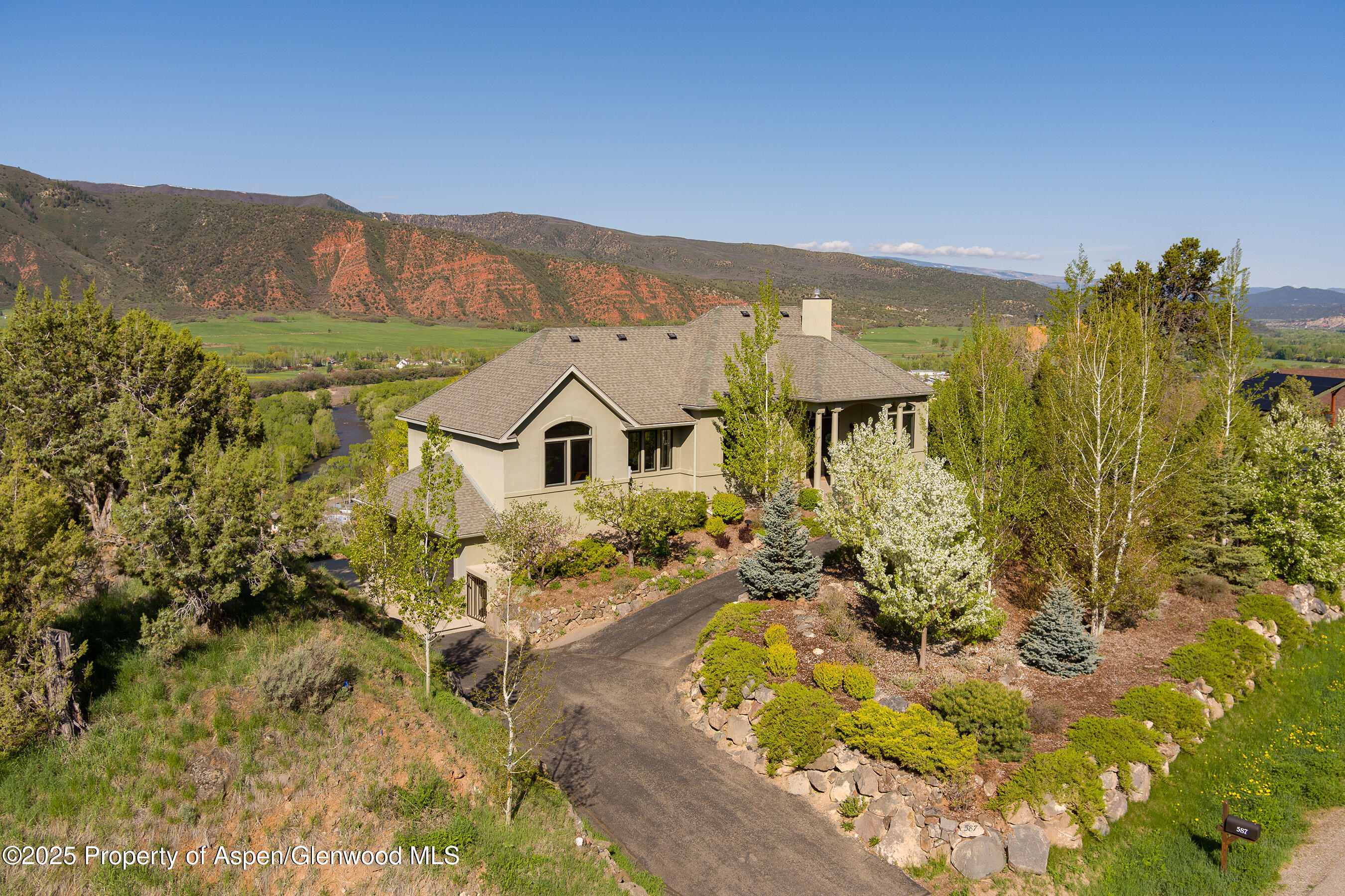 587 Hillcrest Drive Basalt, CO 81621 - Photo 57 of 57 Areil view facing SW
