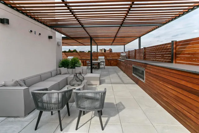 a outdoor space with patio lots of furniture