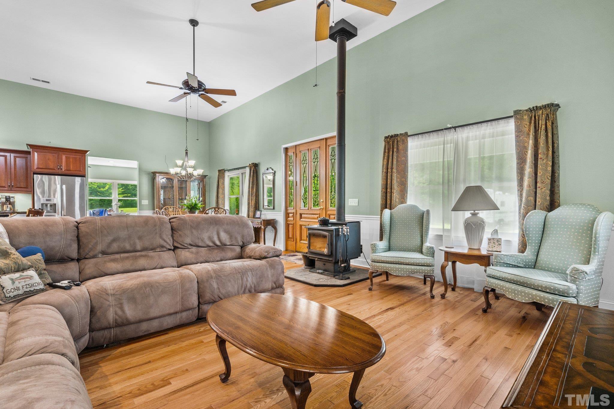 5012 Payton Drive Rougemont, NC 27572 - Photo 13 of 47 a living room with furniture and a large window