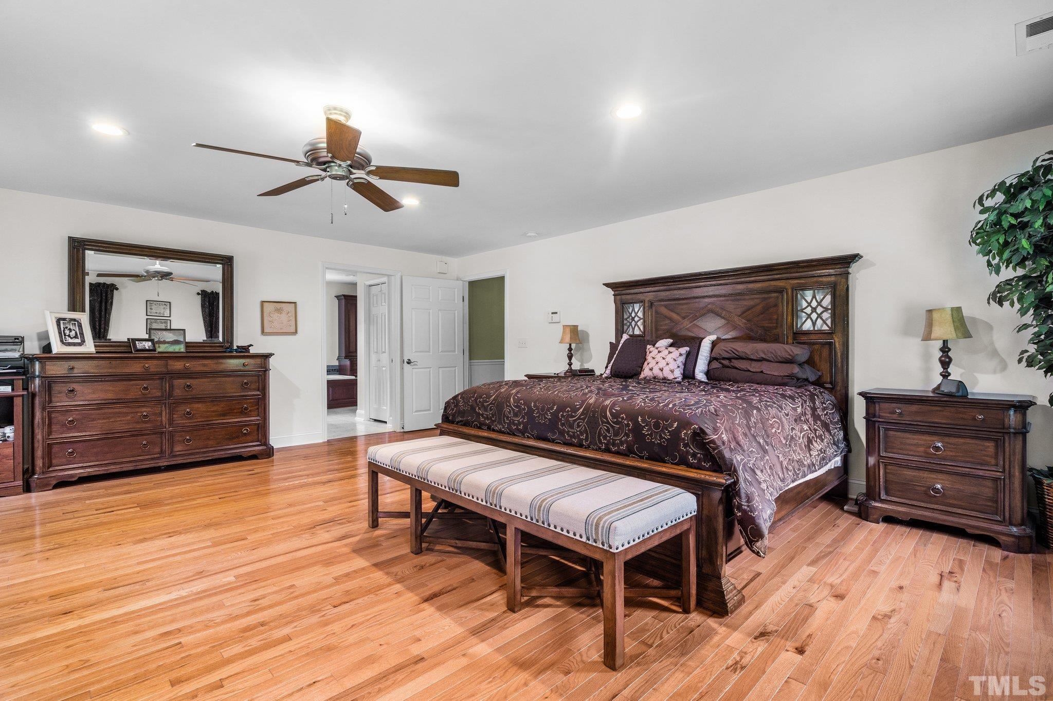 5012 Payton Drive Rougemont, NC 27572 - Photo 17 of 47 a bedroom with a bed and a dresser