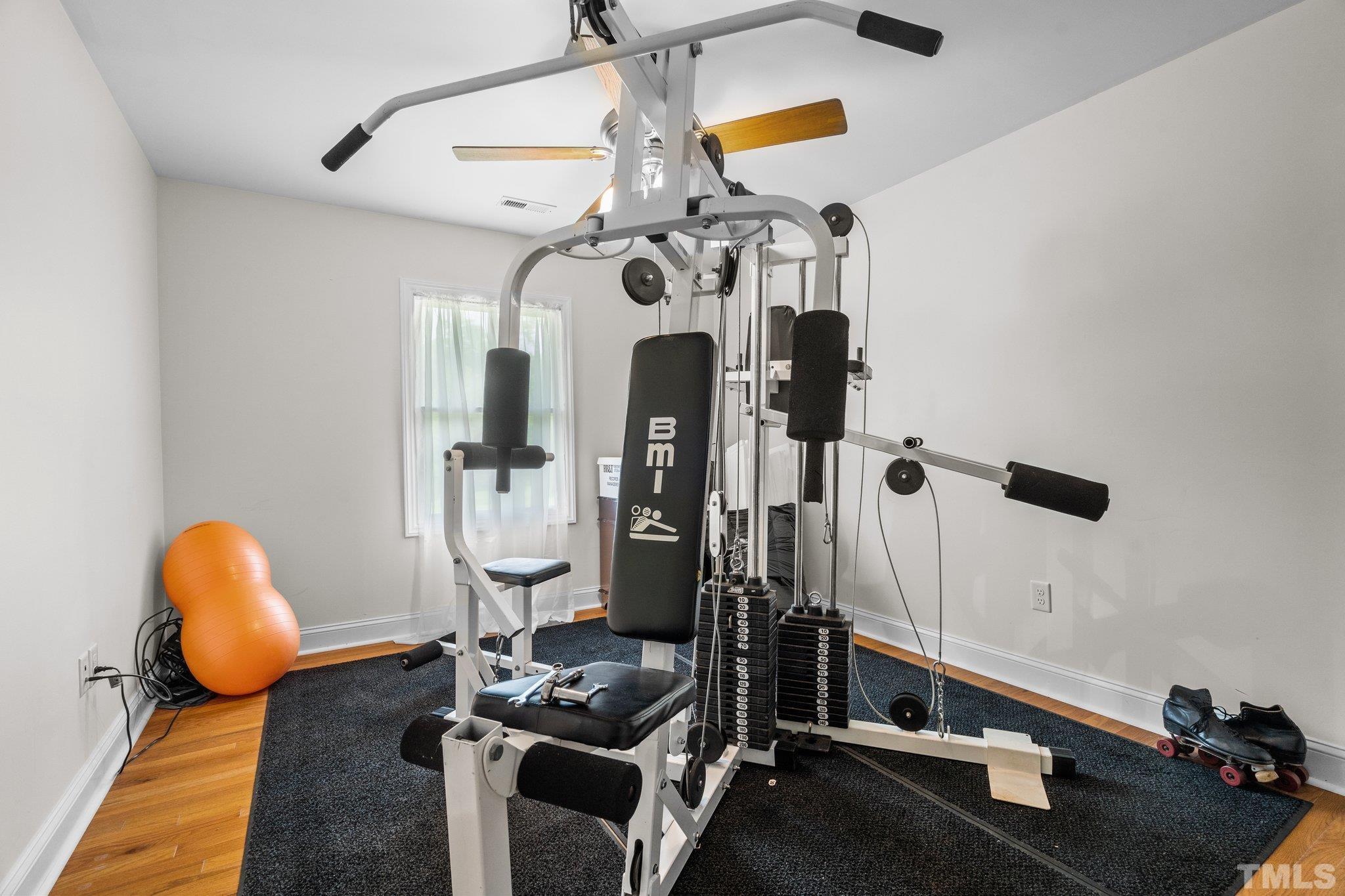 5012 Payton Drive Rougemont, NC 27572 - Photo 28 of 47 a view of a room with gym equipment