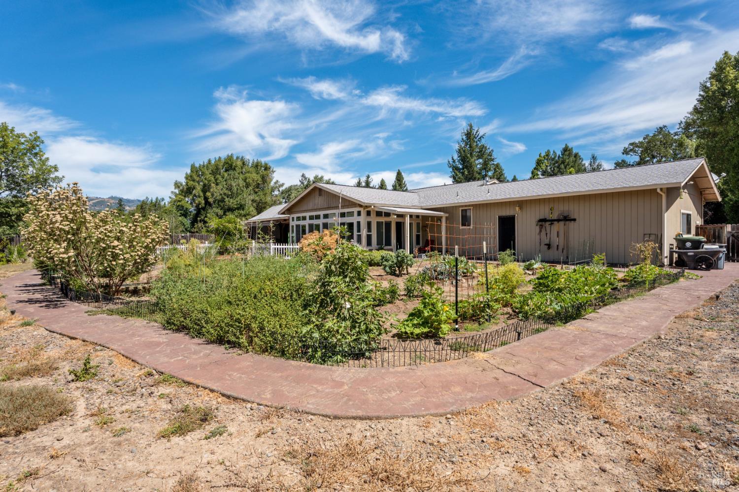 8960 East Road Redwood Valley, CA 95470 - Photo 25 of 37 Large Garden and Path