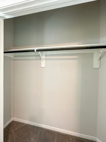 a close up view of racks on the wall