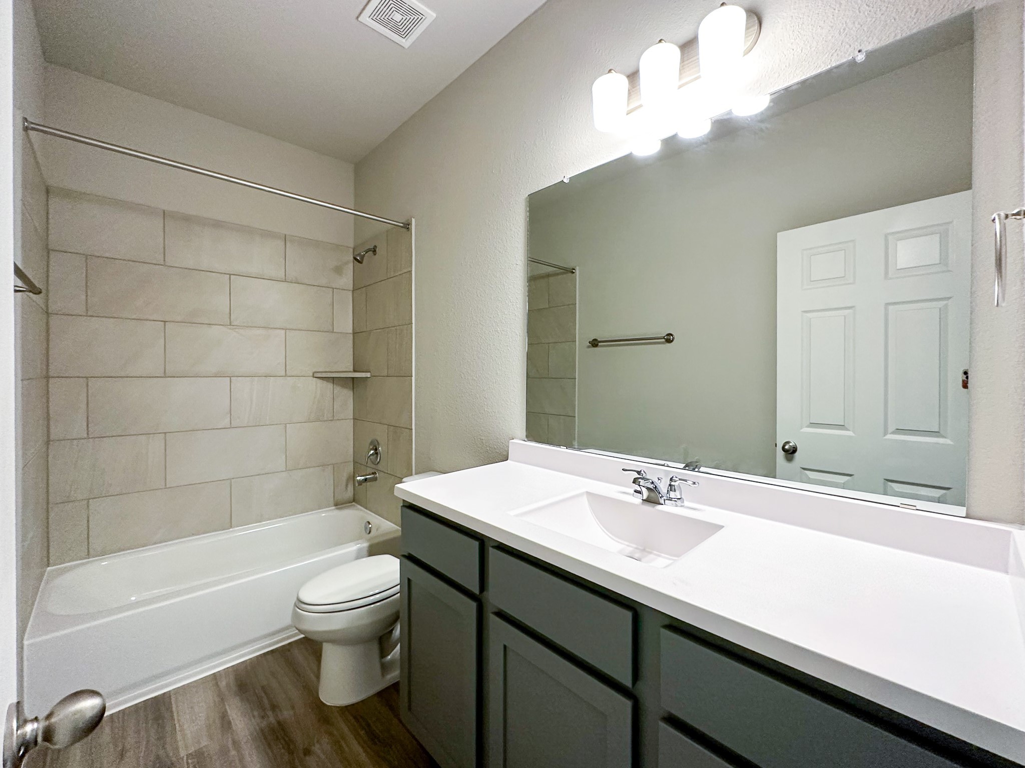 27079 Badger Way Magnolia, TX 77354 - Photo 30 of 40 a bathroom with a sink a toilet and shower