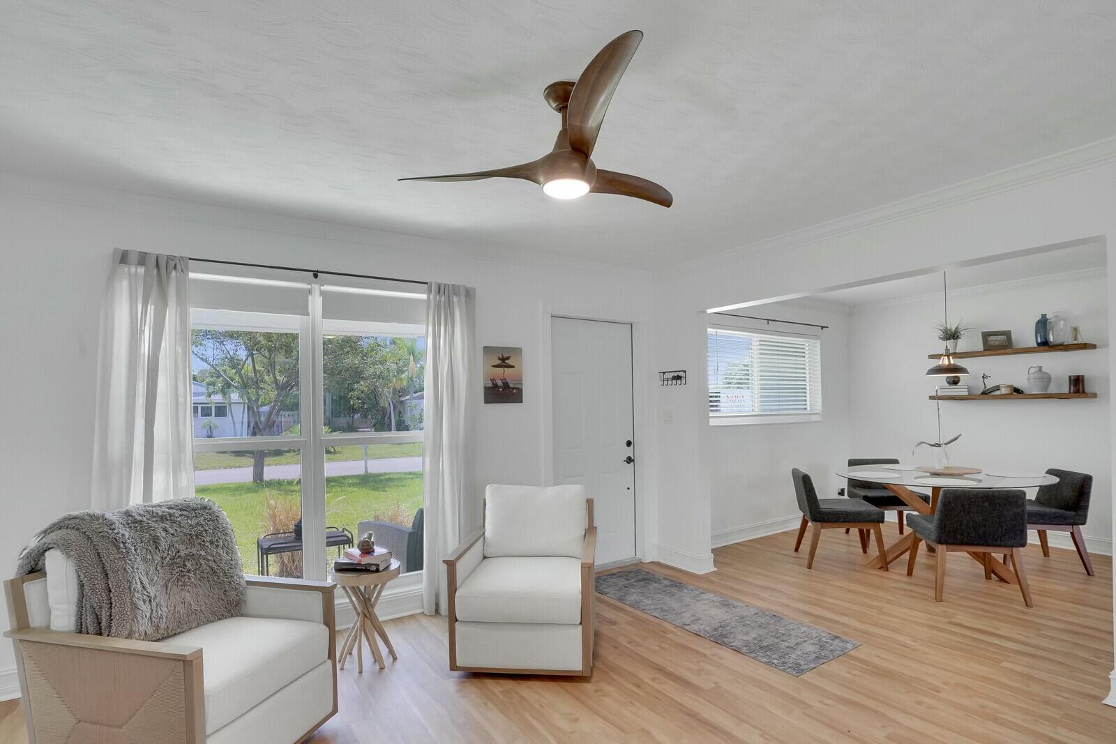 455 Northeast 34th Street Boca Raton, FL 33431 - Photo 6 of 27 Bright Living & Dining Space