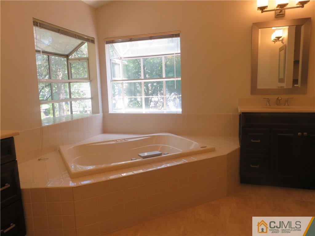 55 Primrose Circle Princeton, NJ 08540 - Photo 14 of 24 a bath tub sitting in a bathroom next to a window