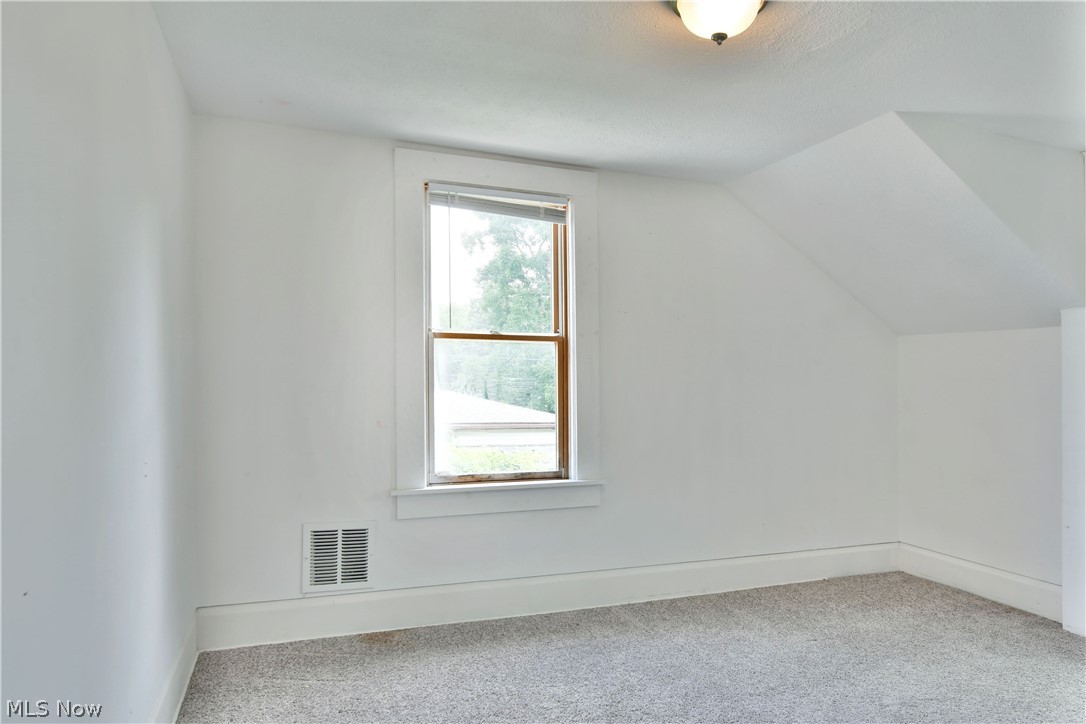 3617 South Main Street Mineral Ridge, OH 44440 - Photo 33 of 34 Additional living space featuring carpet, lofted ceiling, and plenty of natural light