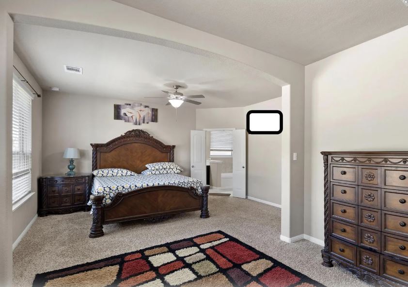 2781 Santa Ana Lane Round Rock, TX 78665 - Photo 12 of 22 a bedroom with furniture and a dresser