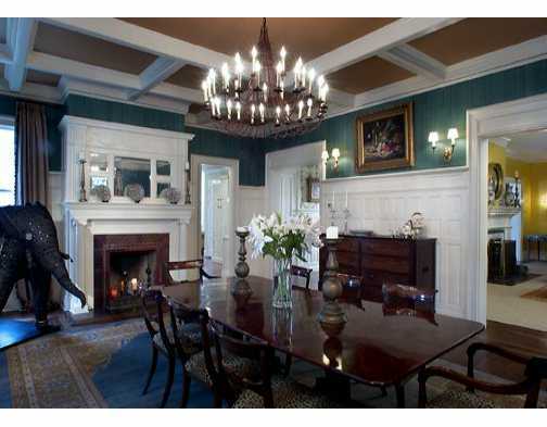 Undisclosed Address Greenwich, CT 06830 - Photo 4 of 7 a view of a dining room with furniture and chandelier