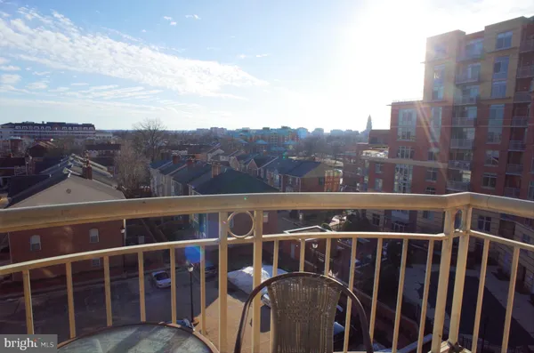 a view of balcony with city view