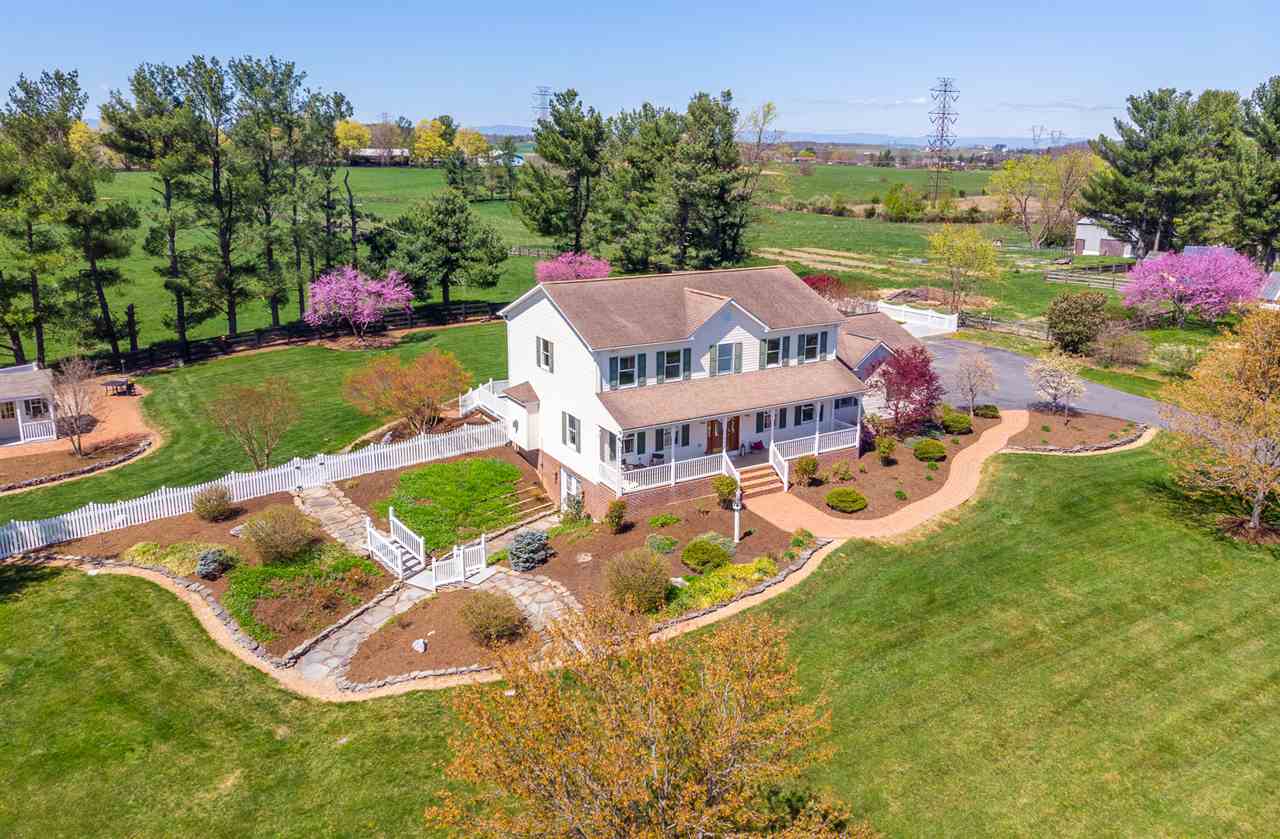 66 Cedar Ridge Road Waynesboro, VA 22980 - Photo 5 of 48 an aerial view of a house with garden space and street view