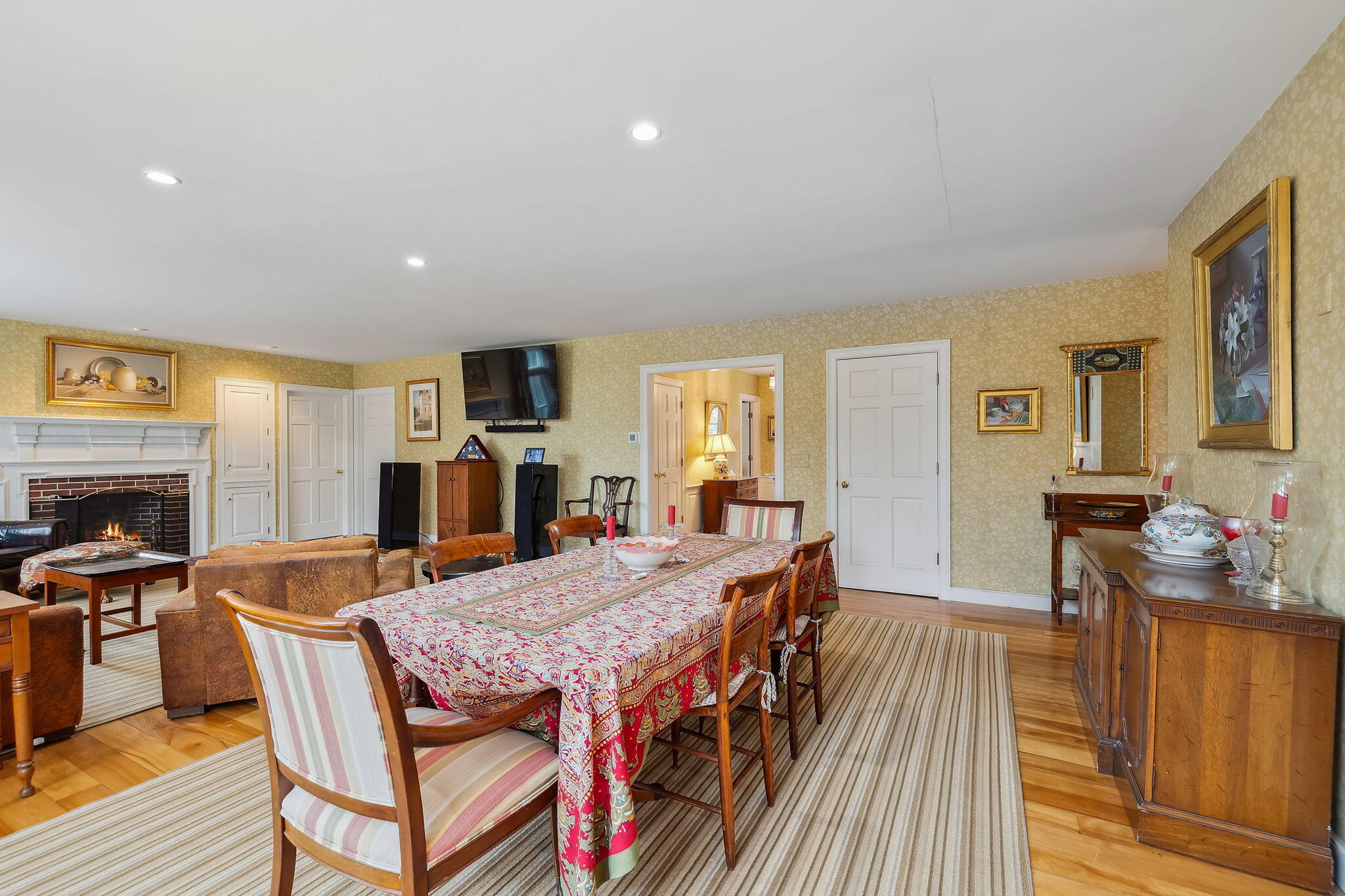 46 Freeman Lane Orleans, MA 02653 - Photo 18 of 74 a dining room with furniture and wooden floor