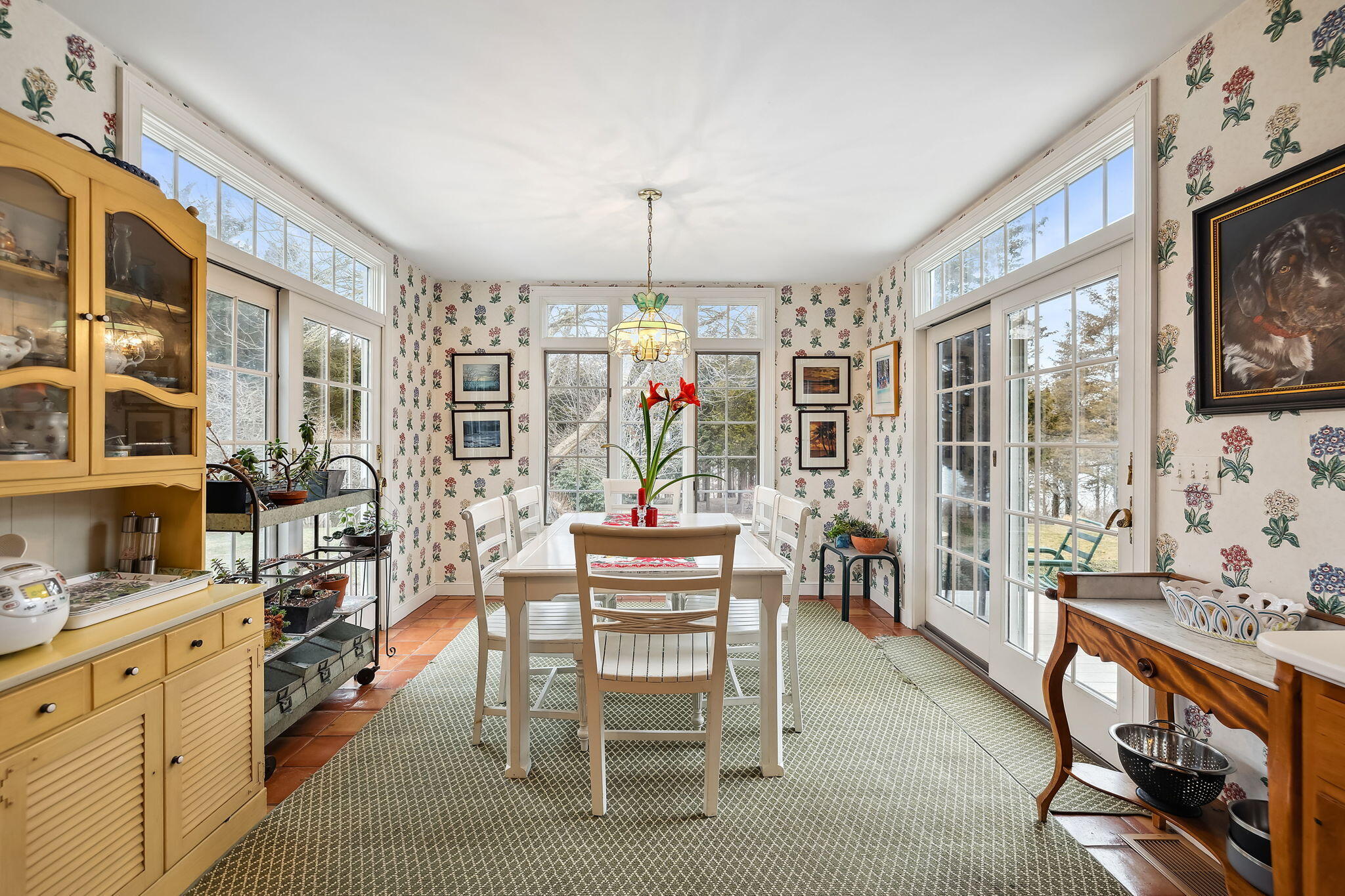46 Freeman Lane Orleans, MA 02653 - Photo 23 of 74 a view of a dining room with furniture window and outside view