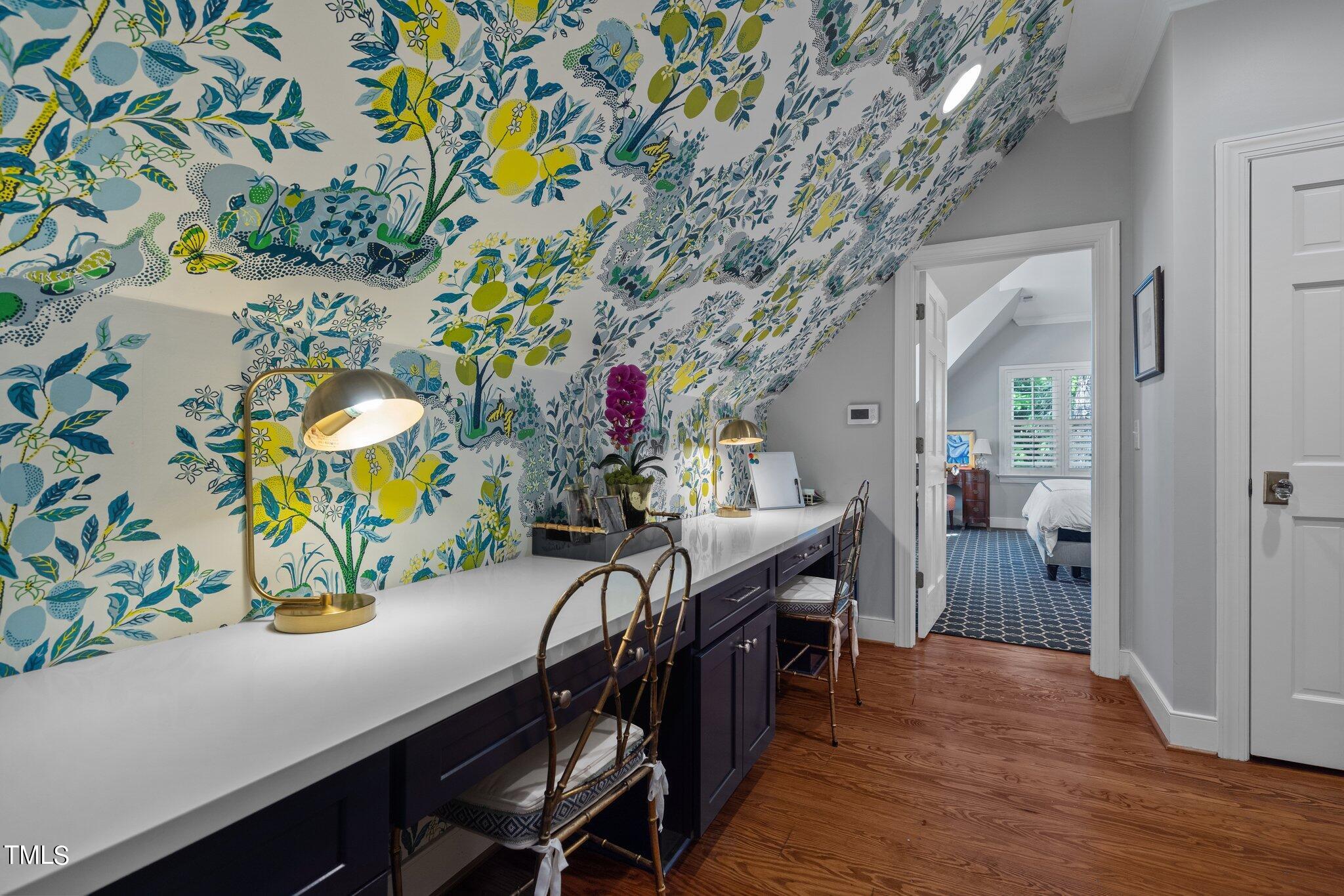 2335 Hales Road Raleigh, NC 27608 - Photo 50 of 65 a view of a dining room with furniture and wooden floor