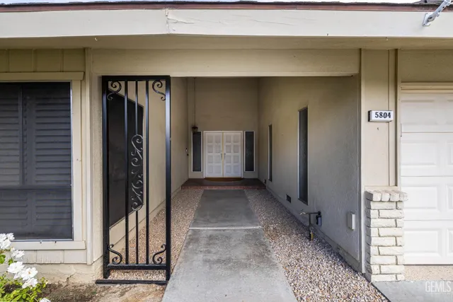 a view of a car garage door