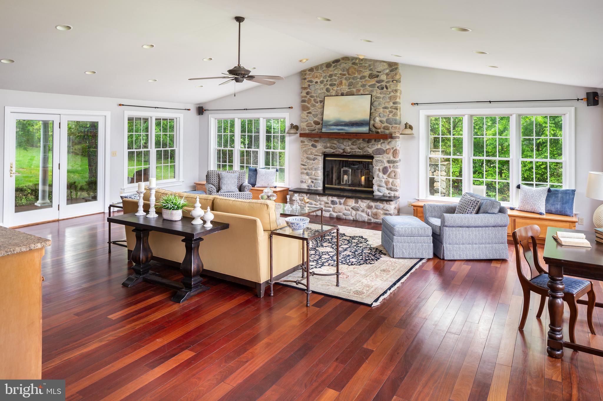 605 Golf Club Road Newtown Square, PA 19073 - Photo 23 of 45 Great Room w/ Floor to Ceiling Stone Fireplace