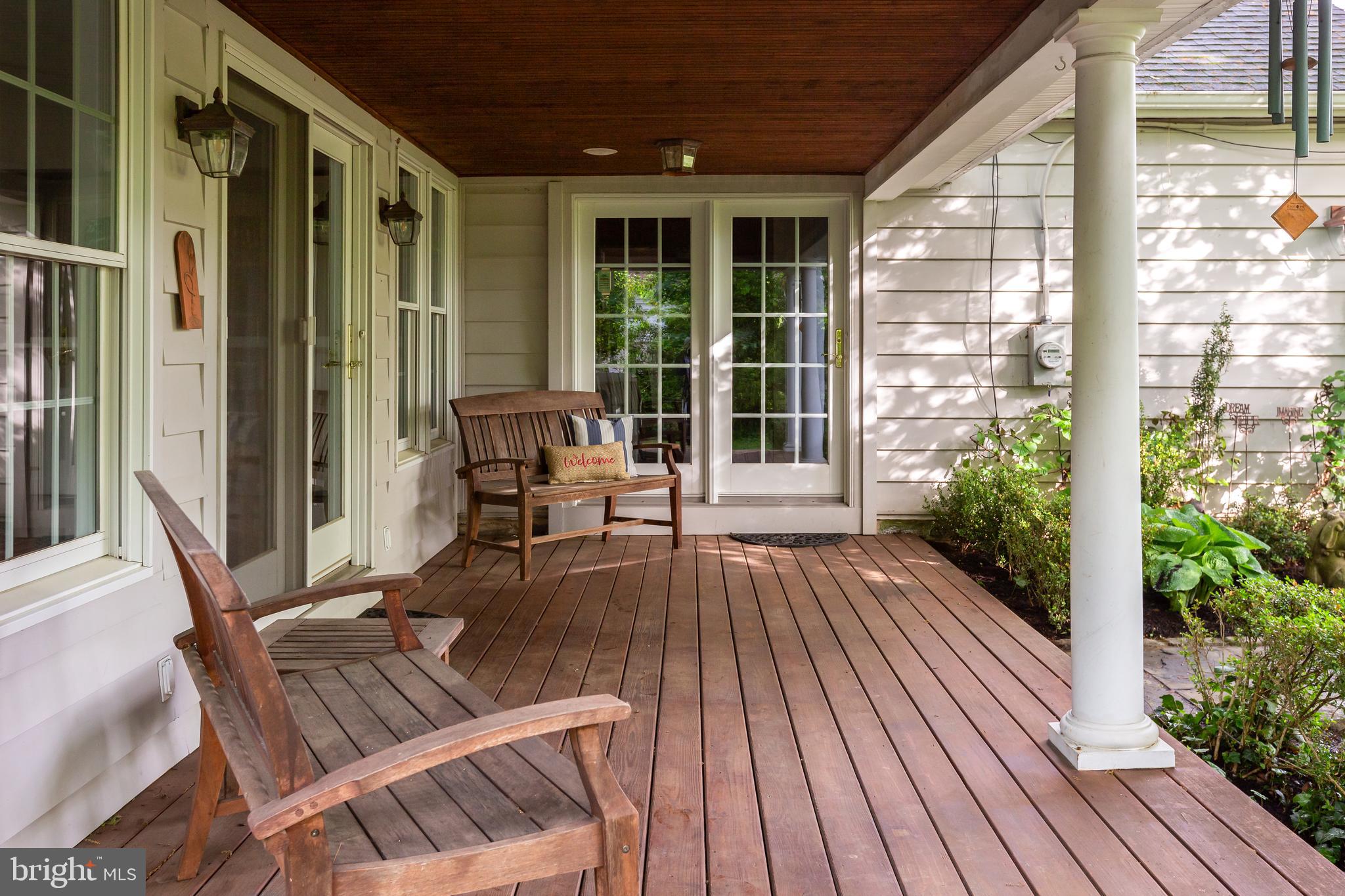 605 Golf Club Road Newtown Square, PA 19073 - Photo 27 of 45 Covered Side Porch off Great Room and Mudroom
