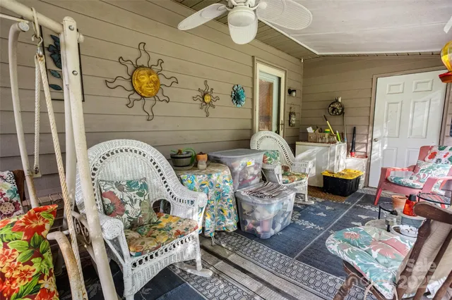 a living room filled with furniture