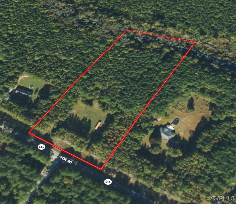 Tbd Tbd Ivor Road Sedley, VA 23878 - Photo 36 of 36 a view of a backyard with wooden bridge