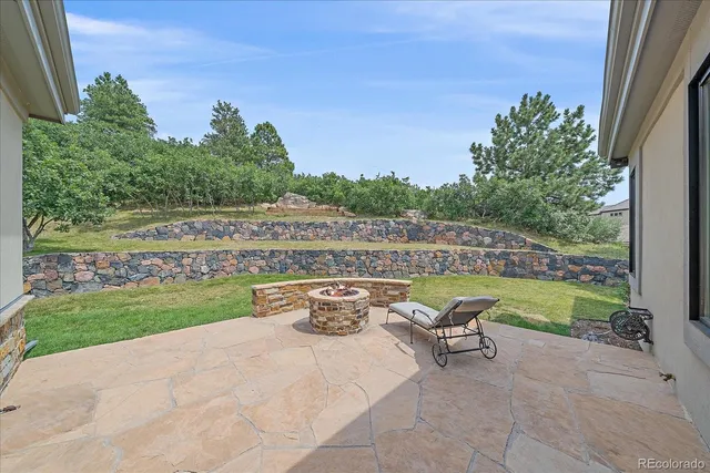 a view of a swimming pool and outdoor space