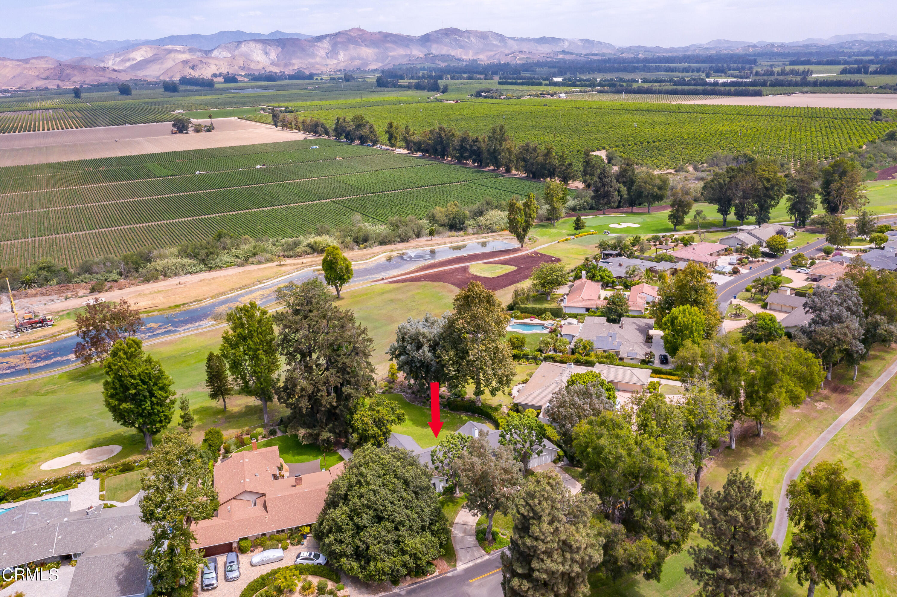 1387 Fairway Drive Camarillo, CA 93010 - Photo 43 of 51 an aerial view of a house with a garden and lake view