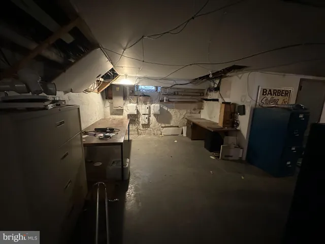 a view of storage and utility room