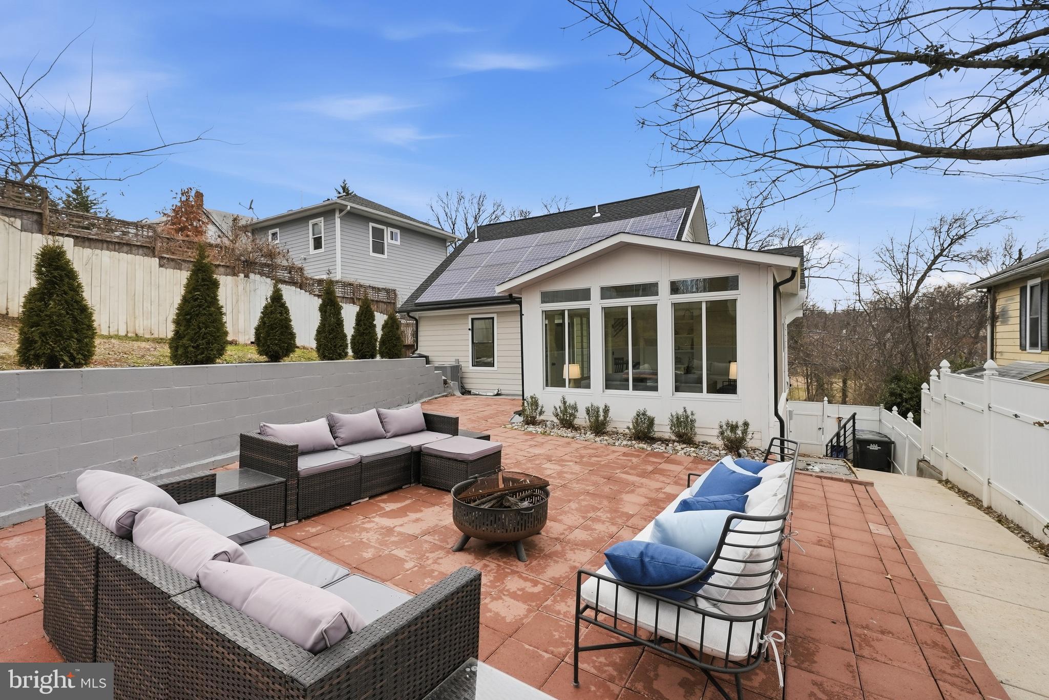 2211 Franklin Street Northeast Washington, DC 20018 - Photo 38 of 39 a view of a patio with couches and a fire pit