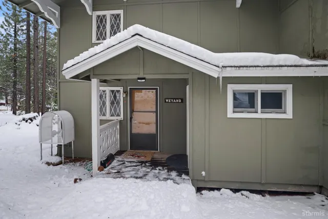 a front view of a house