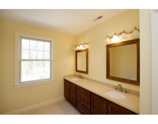 133 Shade Street Lexington, MA 02421 - Photo 18 of 21 a bathroom with a double vanity sink and mirror