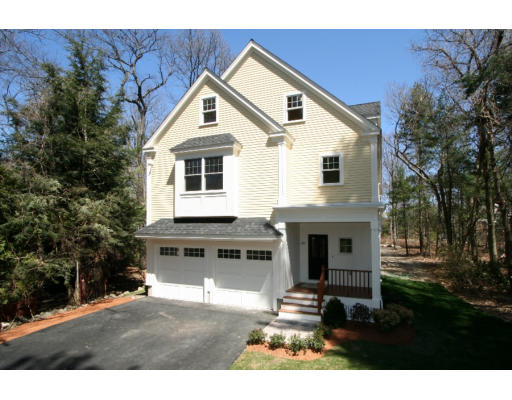 133 Shade Street Lexington, MA 02421 - Photo 21 of 21 a front view of house with yard and trees in the background