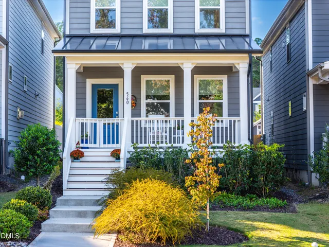 a view of a building with a porch