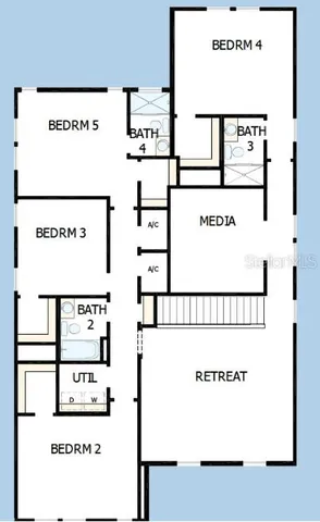 a view of a bathtub in a room