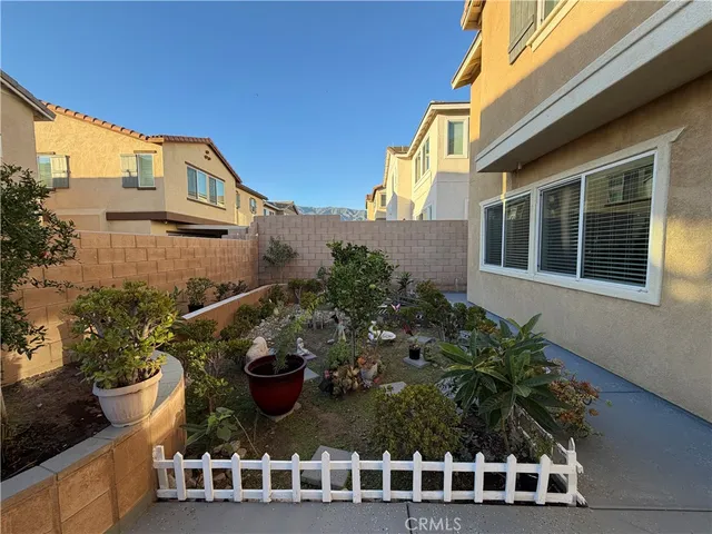 a view of outdoor space with seating space