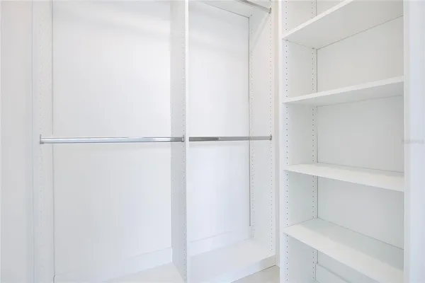 an empty room with an entryway