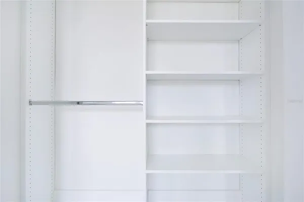 a close view of closet