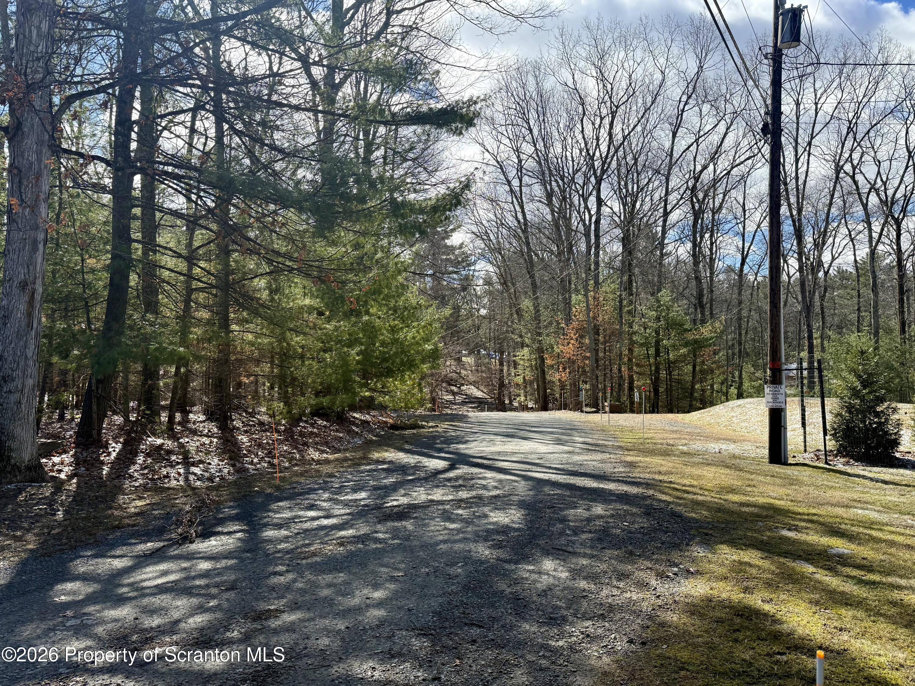 37 R Lake Mode Drive Tafton, PA 18464 - Photo 6 of 6 a view of dirt yard with a large tree