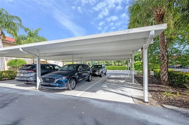 a car parked in garage