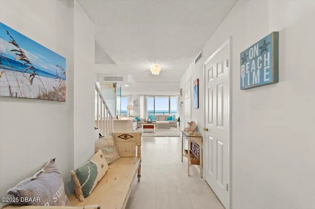 a view of city from a balcony