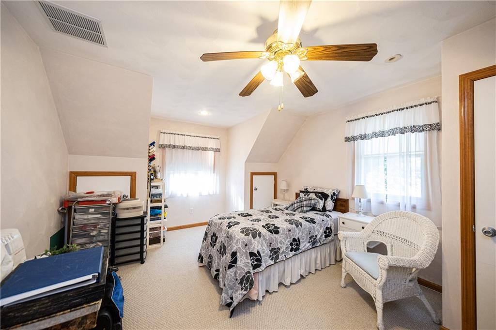 6050 Poketa Road Verona, PA 15147 - Photo 17 of 25 The upper floor offers 2 huge bedrooms, this one is 19x13!
