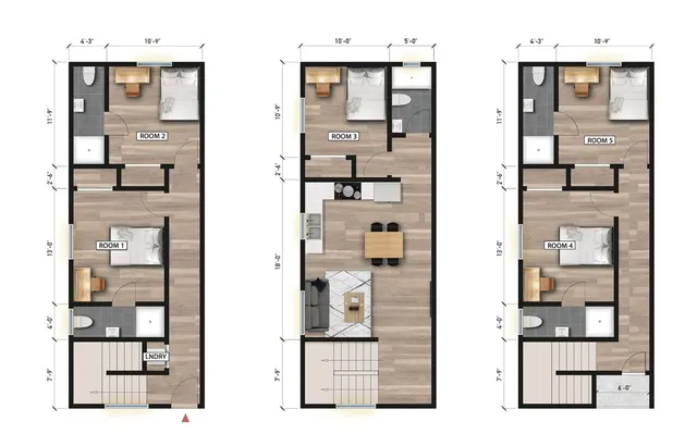 a picture of a bathroom with a glass shower door and a mirror