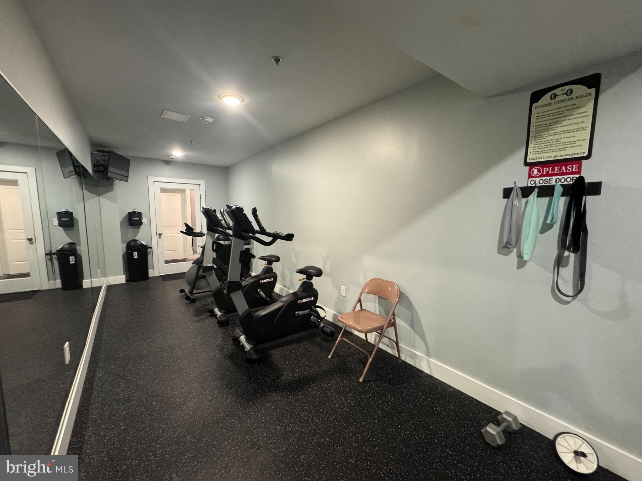 6610 Germantown Avenue, Unit LL6 Philadelphia, PA 19119 - Photo 18 of 38 a view of a room with gym equipment