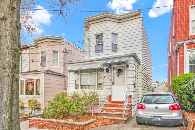 a front view of a house