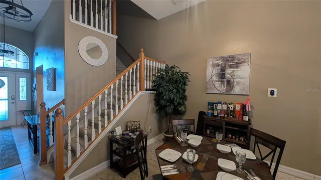 a view of entryway livingroom and hall