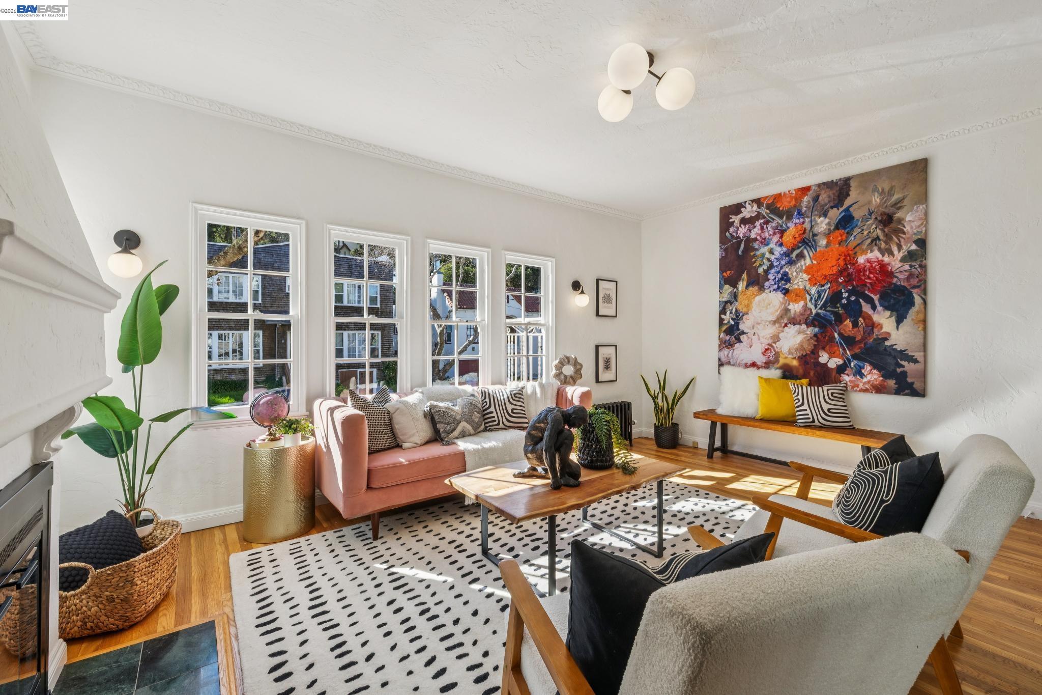 2365 Virginia Street, Unit 2 Berkeley, CA 94709 - Photo 5 of 19 a living room with furniture or couch and a potted plant