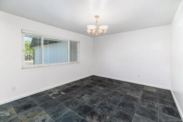 a view of a livingroom with a chandelier