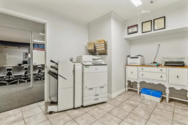 a room with storage and utility