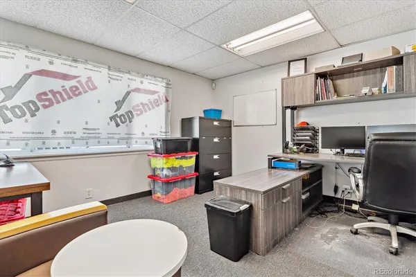 a room with storage and utility