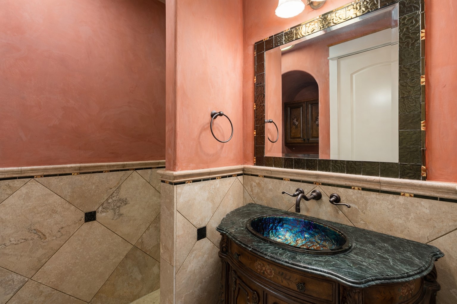 23426 Oscar Road Spicewood, TX 78669 - Photo 14 of 40 Guest bathroom #2 of 2 in the main house. Not pictured is a walk-in shower.