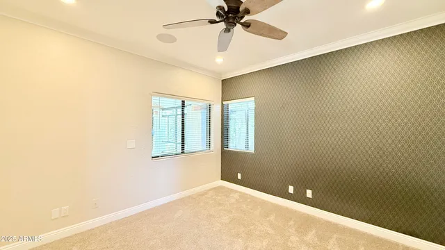 a big yard with trees